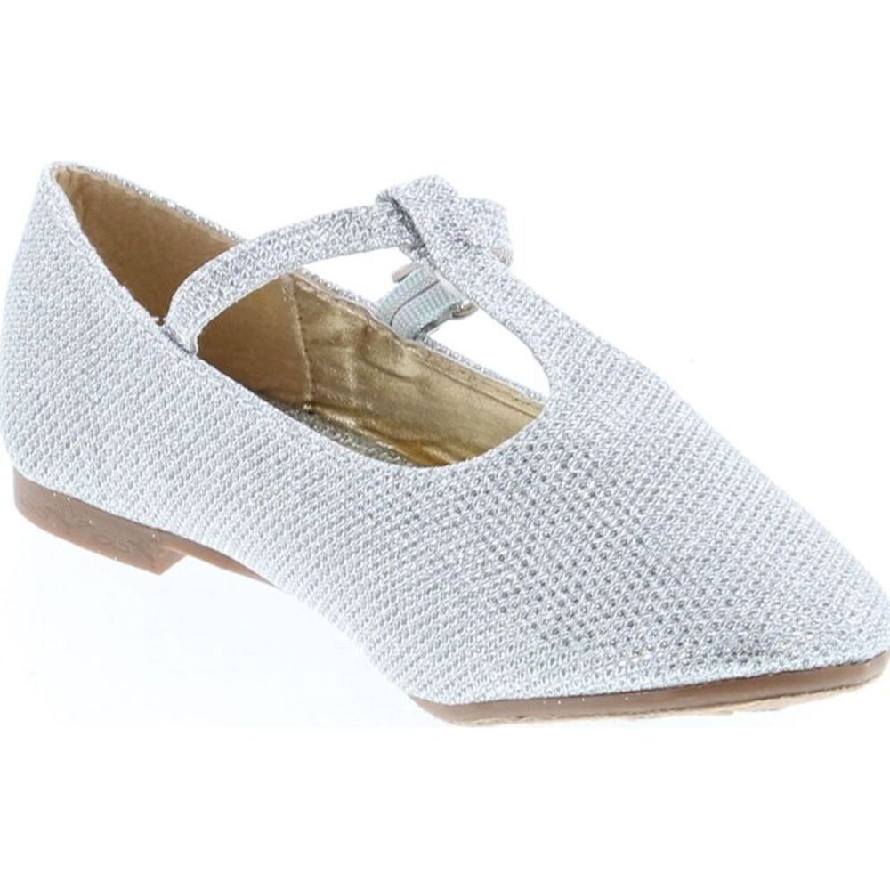 Bella Marie Triss-13K Silver ChildG flats-shoes 1 NEW - Picture 7 of 8